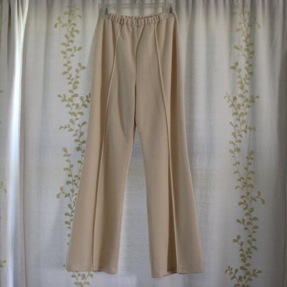 Vintage Graff Californiawear Butter Yellow Pant Button Shirt Suit Set Women's S - Picture 3 of 13